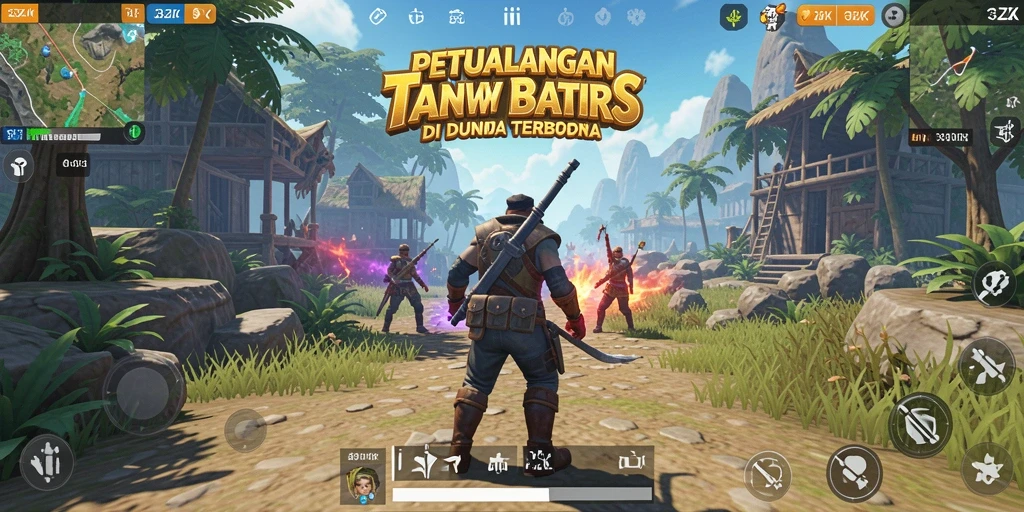 Menampilkan gameplay dinamis dalam dunia terbuka 33ZK.