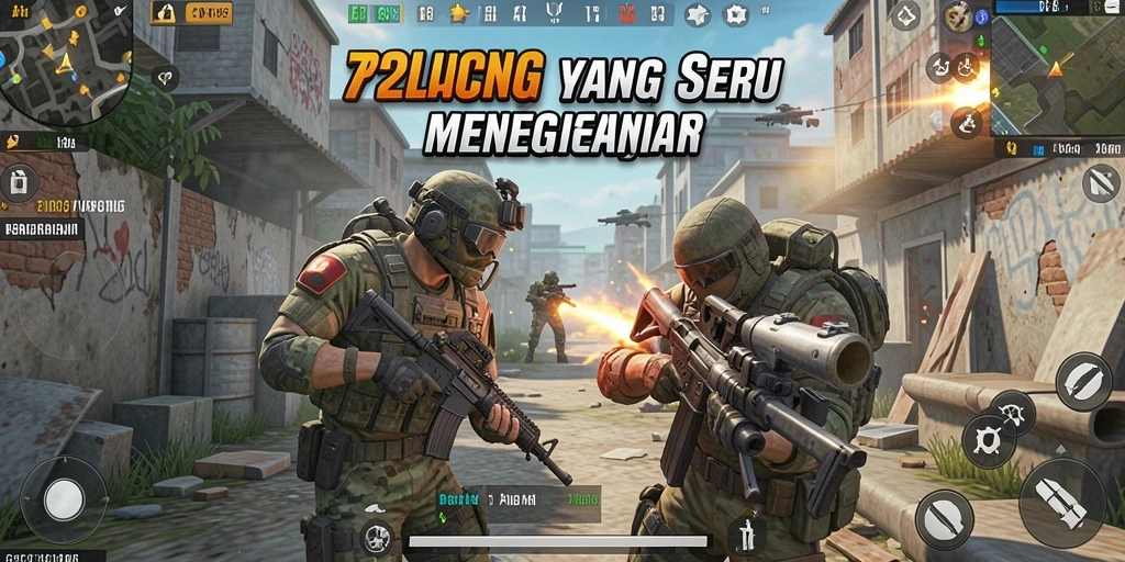 Gameplay intens di 72LUCKY dengan aksi tembak-menembak.