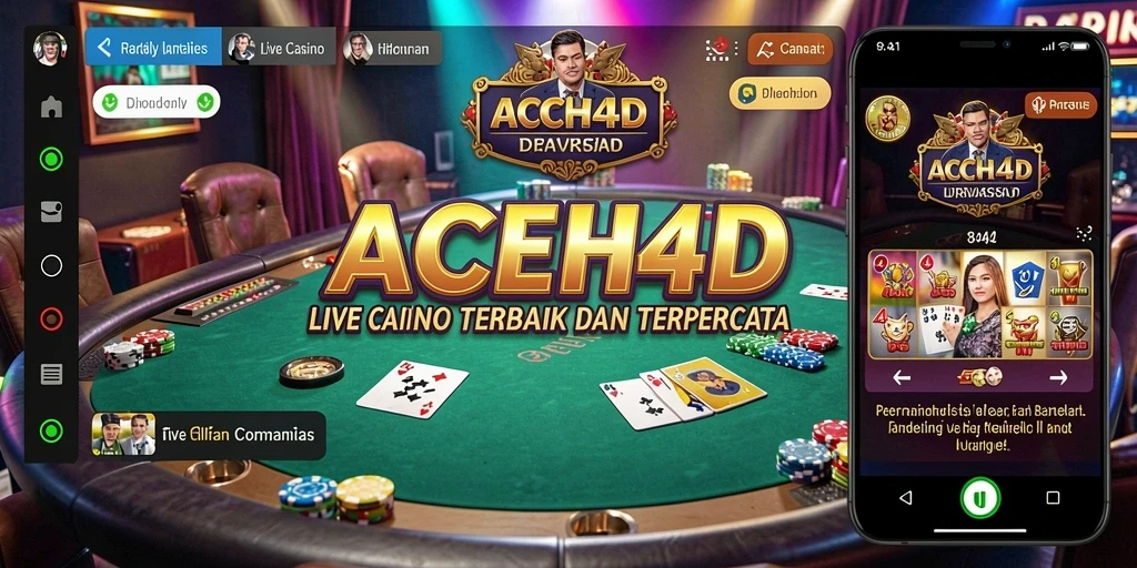 Tampilan gameplay Live Casino ACEH4D yang menegangkan dan interaktif.