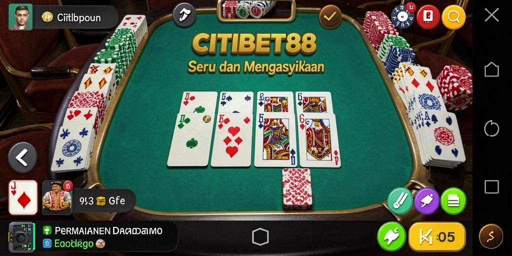 Tampilan gameplay seru dari CITIBET88 dalam permainan Domino.