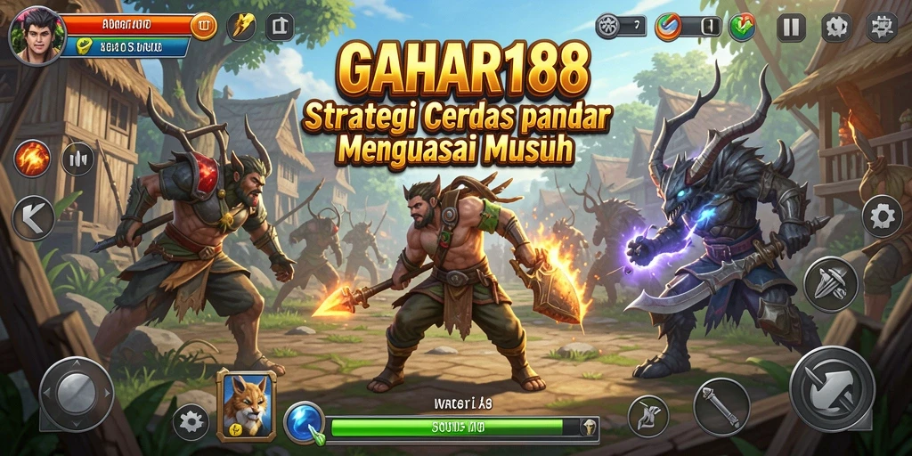 Tampilan gameplay strategis yang mendebarkan di GAHAR188.
