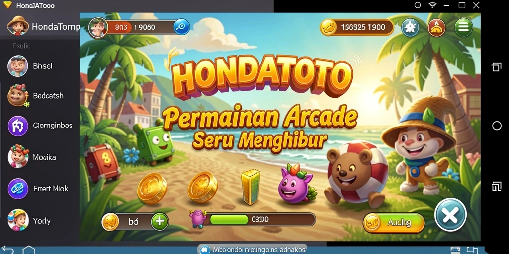 Gameplay seru dan menantang di HONDATOTO.