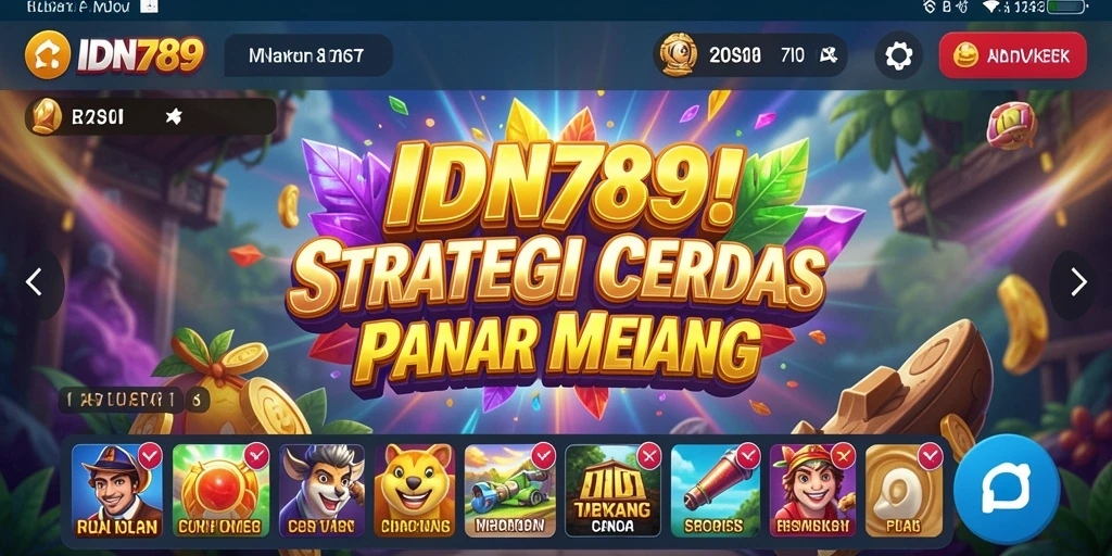Tampilan screenshot gameplay IDN789 yang menampilkan pertarungan taktis.