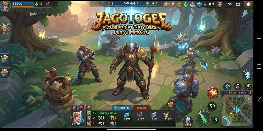 Tampilan gameplay JAGOTOGEL dengan aksi petualangan seru.