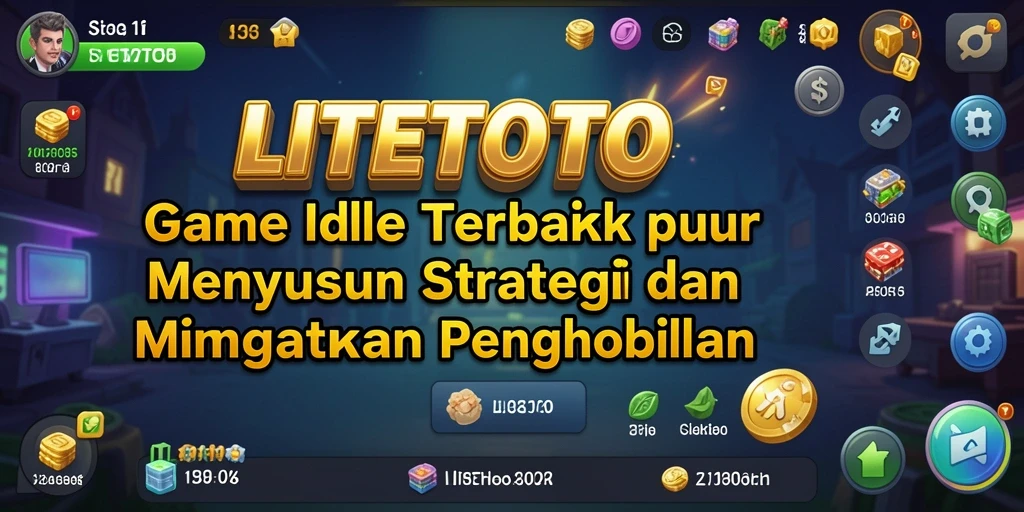 Tampilan permainan Idle LITETOTO yang menarik dan interaktif.