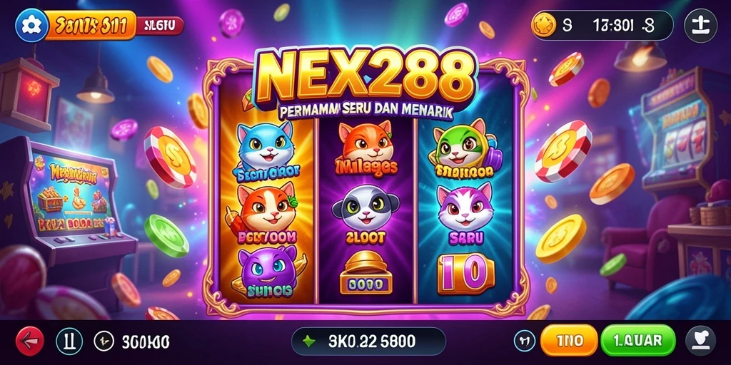 Screenshot gameplay NEX288 yang menampilkan keasyikan bermain Slot.