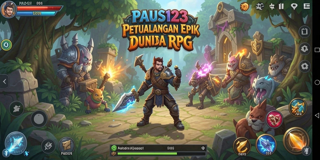 Screenshot gameplay PAUS123 menampilkan aksi petualangan yang mendebarkan.
