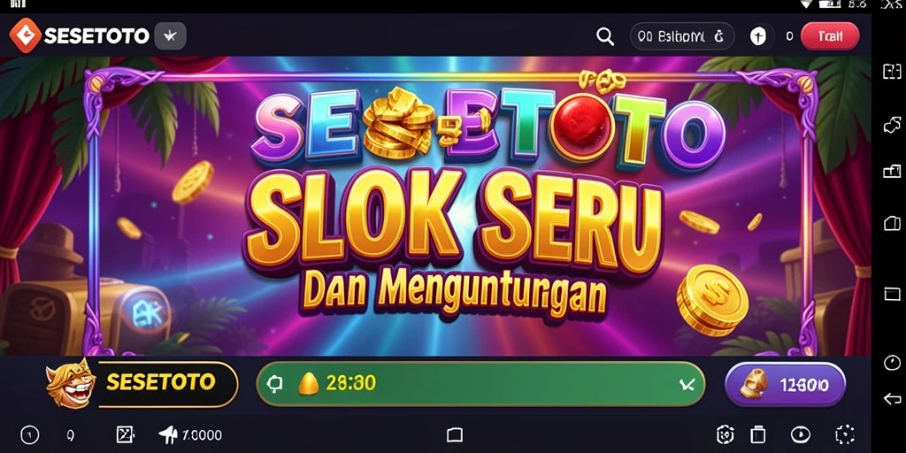 Tampilan gameplay SESETOTO yang mengasyikkan dan penuh warna.