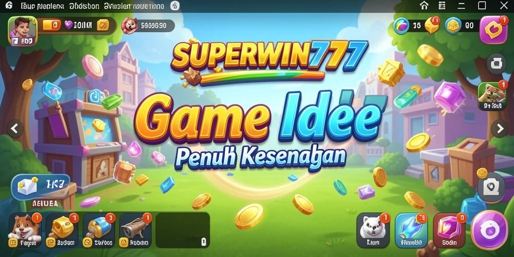 Tampilan gameplay <strong>SUPERWIN777</strong> yang menarik dan penuh warna.