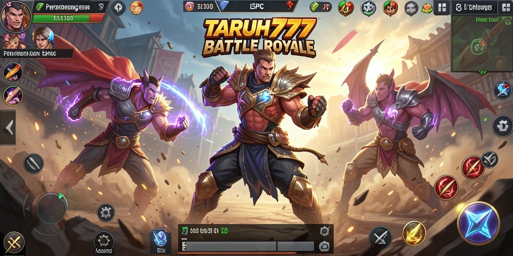 Screenshot TARUH777 yang menunjukkan aksi seru dalam Battle Royale.