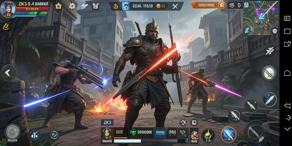 Tampilan gameplay ZK3 yang menarik dan interaktif.