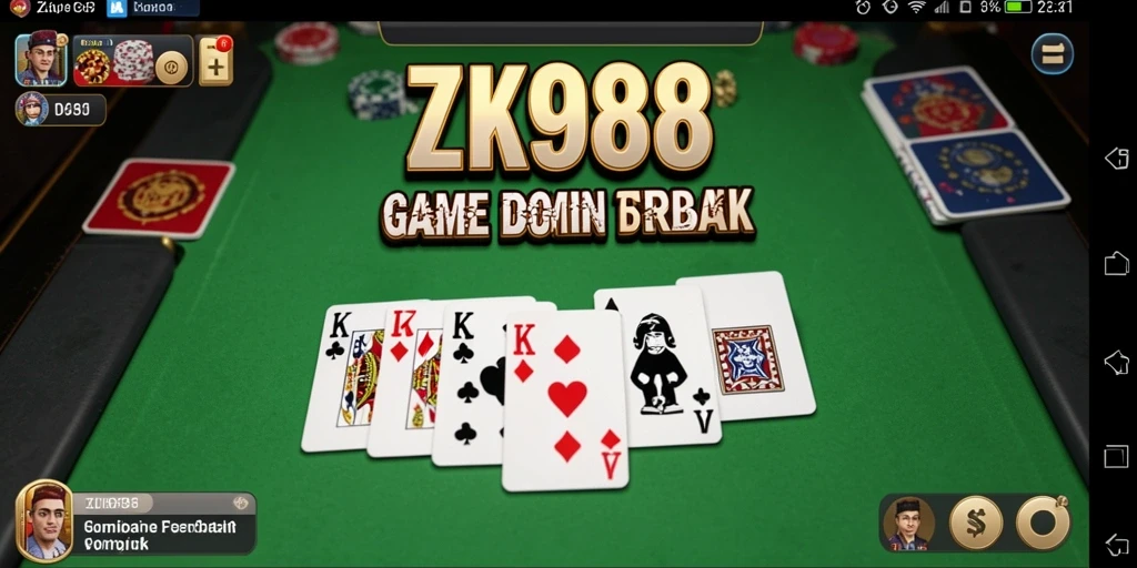Tampak seru pemain menikmati gameplay domino yang menantang.